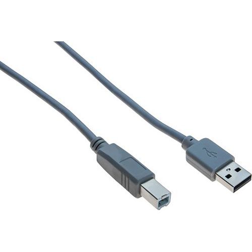 Cordon USB 2.0 A et B gris - 1,0 m