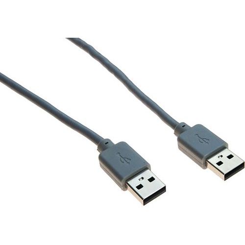 Cordon USB 2.0 type A et A gris - 5,0 m