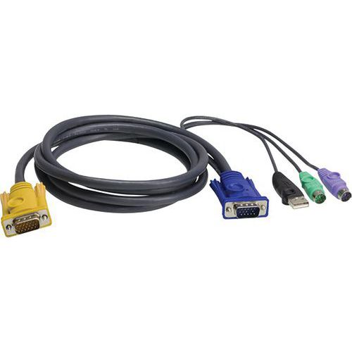 Câble pour kvm ATEN 2L-53xxUP VGA-USB+PS2 - 3,00M
