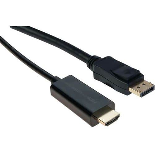 Câble DisplayPort 1.2 de Belkin avec broches de verrouillage,  mâle / mâle – DisplayPort 4K - 1 m de long