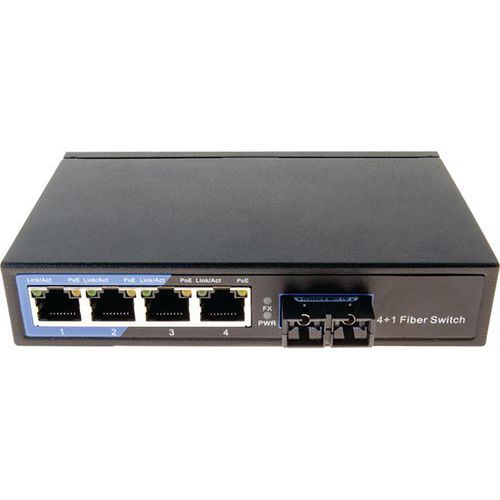 Commutateur 4 ports 10/100 et fibre 100FX multimode sc 2KM DEXLAN Commutateur 4 ports 10/100 et fibre 100FX multimode sc 2KM DEXLAN