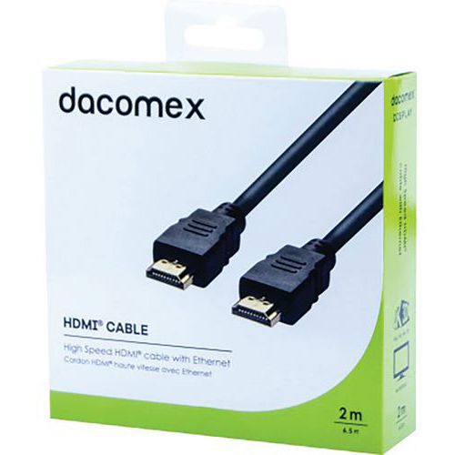Cordon HDMI haute vitesse avec Ethernet - 2 m DACOMEX