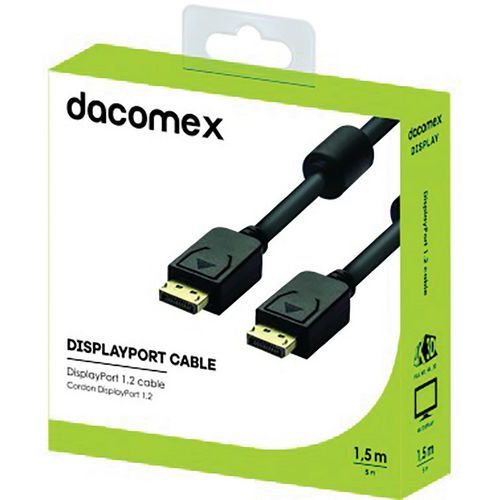 Cordon DisplayPort 1.2 - 1,5 m DACOMEX
