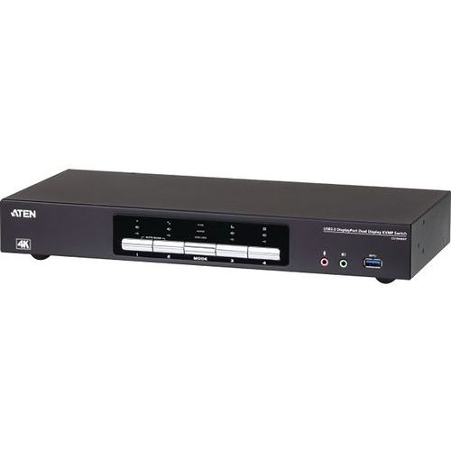 Commutateur KVM DisplayPort Dual-View et USB 3.0 ATEN Commutateur KVM DisplayPort Dual-View et USB 3.0 ATEN