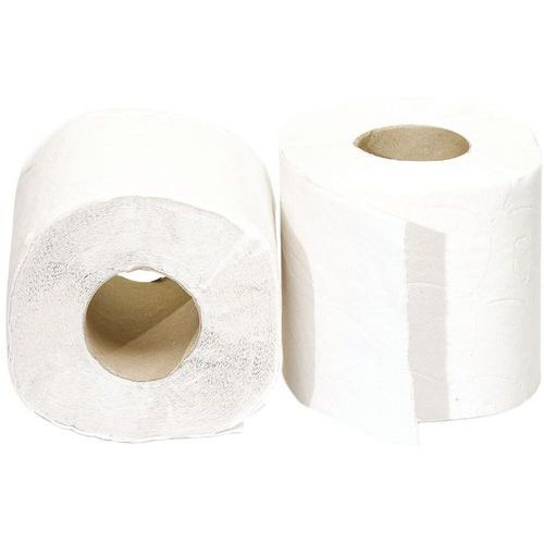 Rouleau de papier hygiénique compact en ouate - Lot de 40 - Matfer Flo
