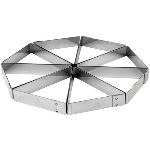 Découpoire triangle en inox Mozaïk - Lot de 8 - Matfer Découpoire triangle en inox Mozaïk - Lot de 8 - Matfer
