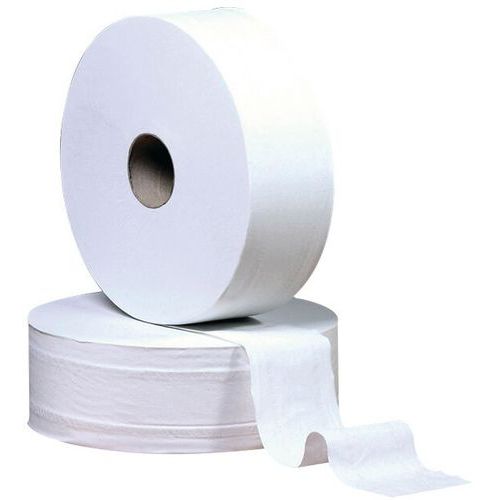 Rouleau de papier hygiénique en ouate 2 plis - Lot de 6 - Matfer Flo