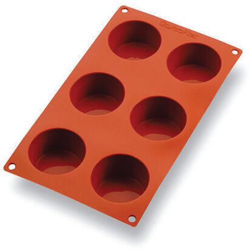 Plaque de 6 muffins en silicone Gastroflex - Matfer Plaque de 6 muffins en silicone Gastroflex - Matfer