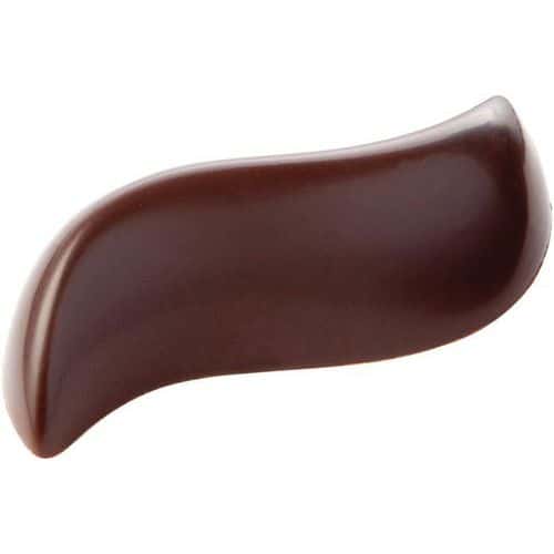 Plaque chocolat de 21 empreintes vagues - Matfer