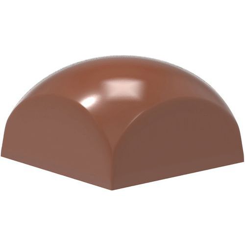 Plaque chocolat de 24 empreintes dômes carrés - Matfer