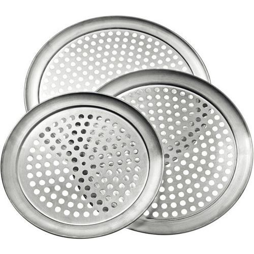 Plateau à pizza rond perforé en aluminium - Matfer