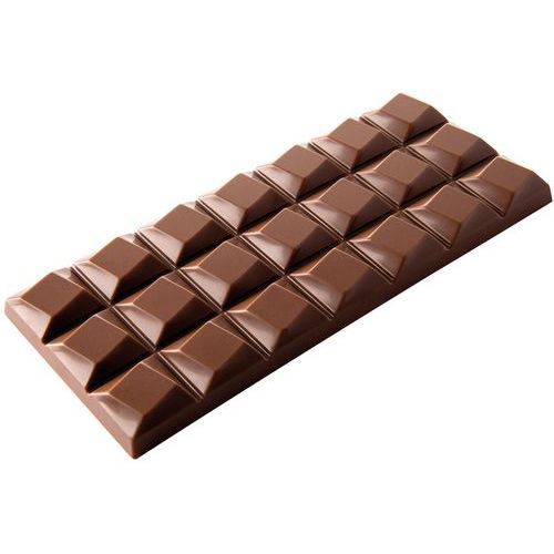 Moule chocolat pour 3 tablettes de 21 carrés décalés - Matfer