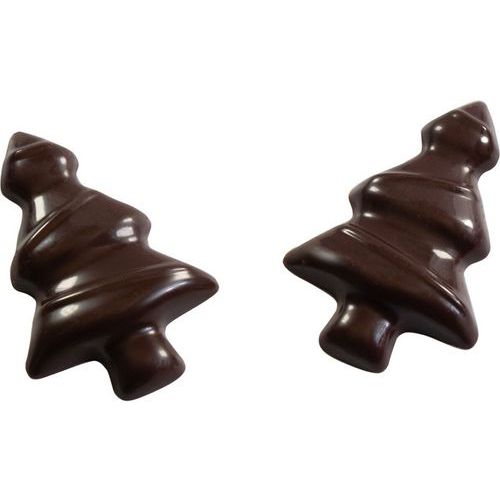 Plaque chocolat pour 12 mini sapins - Matfer