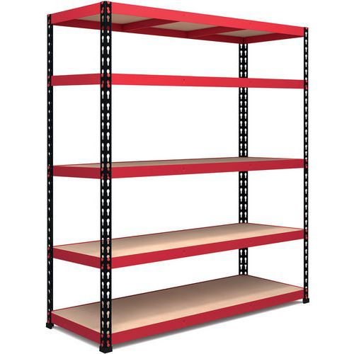 Rayonnage de garage RB Boss 150 kg 5 niveaux H x l x P 1980 x 1600 x 600 mm Rayonnage de garage RB Boss 150 kg 5 niveaux H x l x P 1980 x 1600 x 600 mm