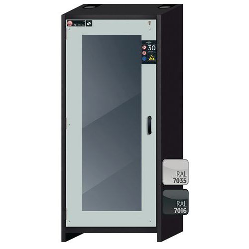 Armoire de sécurité Q-DISPLAY-30 Gris/Gris clair RAL 7035 - asecos