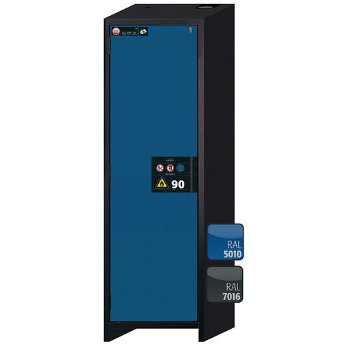 Armoire de sécurité Q-CLASSIC-90 Gris/Bleu RAL 5010 - asecos