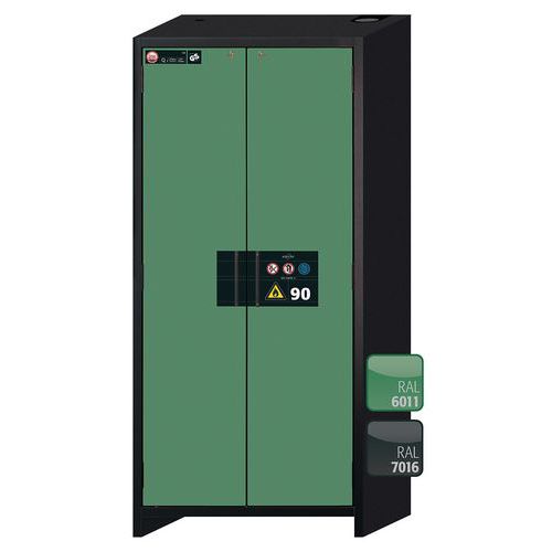 Armoire de sécurité Q-CLASSIC-90 Gris/Vert RAL 6011 - asecos