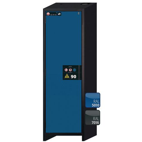 Armoire de sécurité Q-PEGASUS-90 Gris/Bleu RAL 5010 - asecos