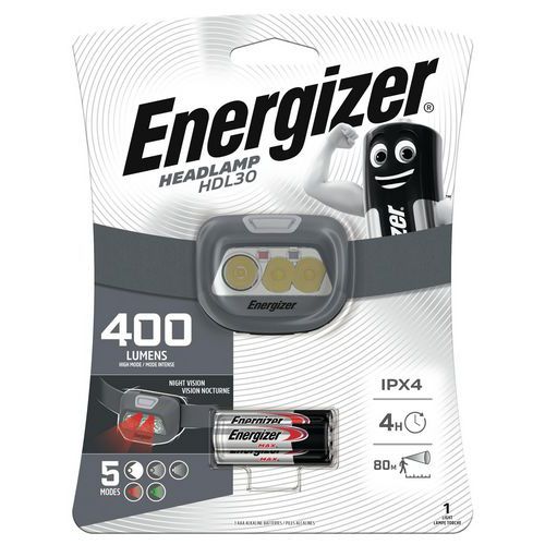 Lampe Frontale HDL30 - 400 Lumens - Energizer