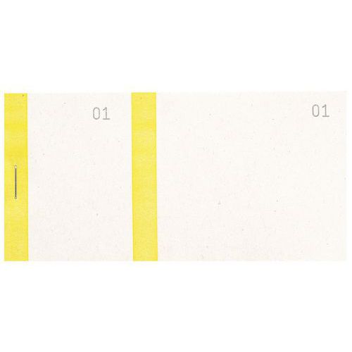 Bloc vendeur à bande couleur 100 feuillets double numérotage