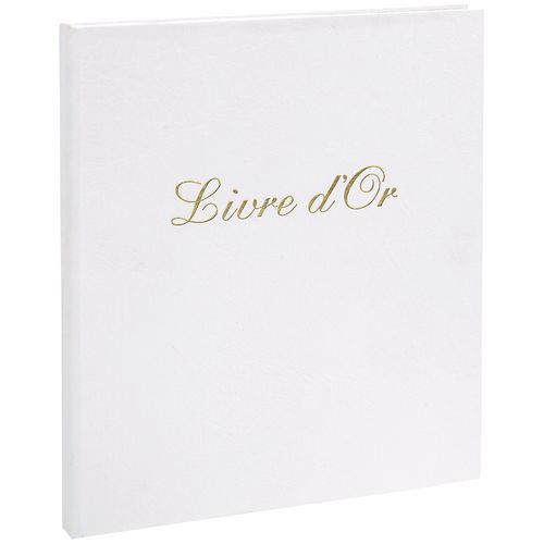 Livre d'or Balacron avec titre 140 pages blanches vertical