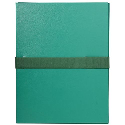 Chemise extensible balacron sans rabat sangle scratch - 24 x 32 cm - Exacompta
