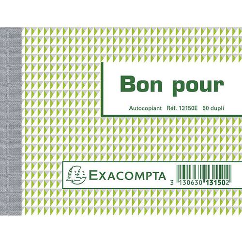 Manifold Bon pour 50 feuillets dupli autocopiants Manifold Bon pour 50 feuillets dupli autocopiants