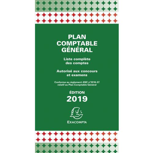 Plan comptable général avec couverture plastique 17,5x9cm