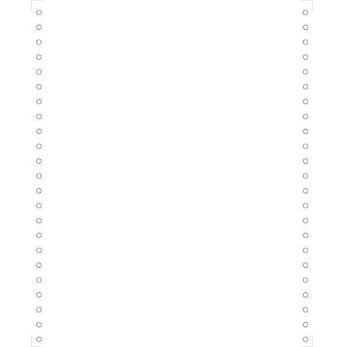 Feuilles listing blanc 240x11 4/6 1pli Bande Caroll Détachable 80g