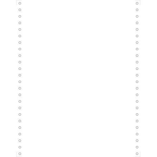 Feuilles listing blanc 240x12 1pli bandes détachables 70g