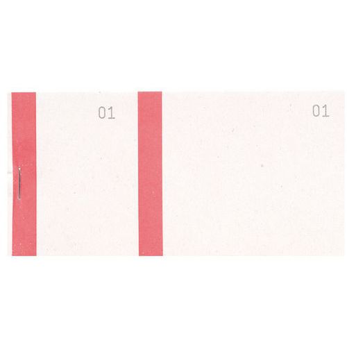 Bloc vendeur à bande couleur 100 feuillets double numérotage
