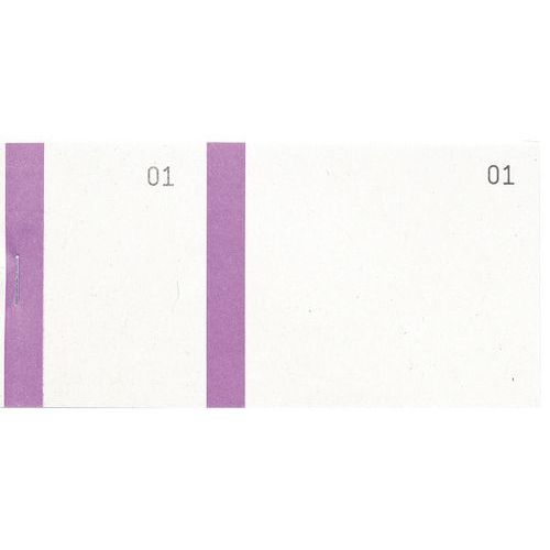 Bloc vendeur à bande couleur 100 feuillets double numérotage