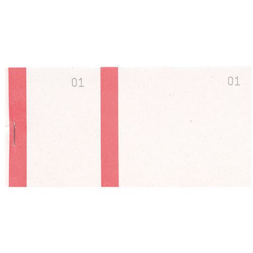 Bloc vendeur à bande couleur 100 feuillets double numérotage