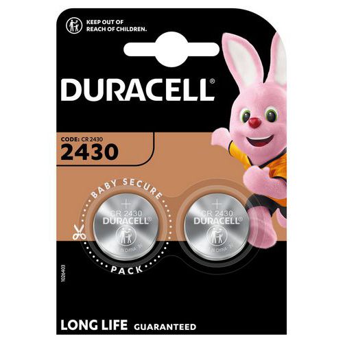 Pile bouton Lithium 2430 - Pack de 2 - Duracell