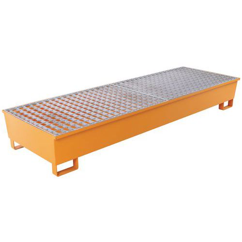 Bac rétention acier conique - 440 L - Manutan Expert