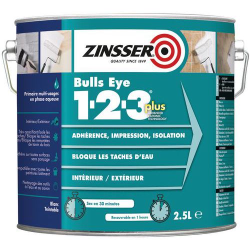 Primaire universel en phase aqueuse 123 Plus - Zinsser