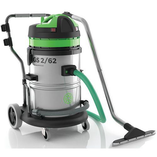 Aspirateur eau et poussière 2 moteurs 2600W cuve inox 62L_ICA Aspirateur eau et poussière 2 moteurs 2600W cuve inox 62L_ICA