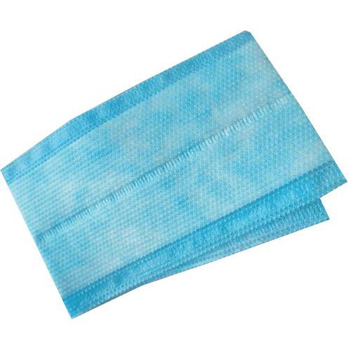 Bandeau de lavage bleu jetable 20x42cm_ICA