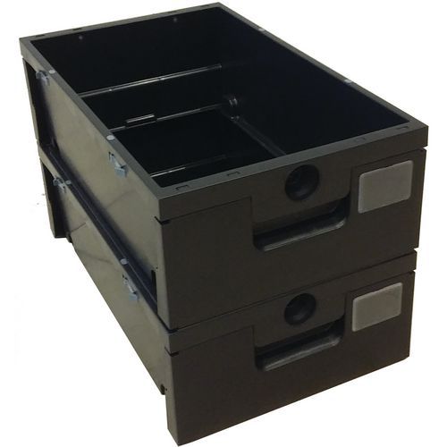 Grand tiroir 40l facade noire Black Is Green_ICA Grand tiroir 40l facade noire Black Is Green_ICA