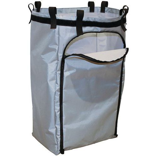 Housse grise avec attache scratch - 120 L