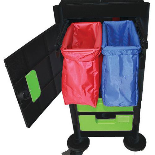 Support sac 2x15l extractible rail coulissant_ICA