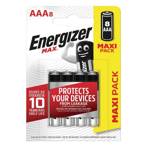 Pile Max AAA - Lot de 8 - Energizer