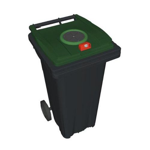 Conteneur mobile pour la collecte sélective de déchets - 120 L - Verre