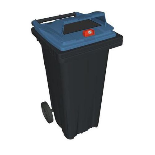 Conteneur mobile pour la collecte sélective de déchets - 120 L - Papier
