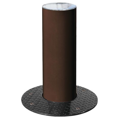 Borne rétractable pommeau inox brossé - peint sur zinc - Procity