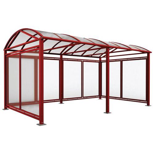 Abri vélos Voûte L initial/complém. bardages polycarbonate Procity
