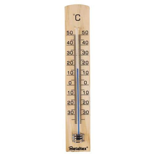 Thermometre Inter/Bois Hetre    298005 - Metaltex