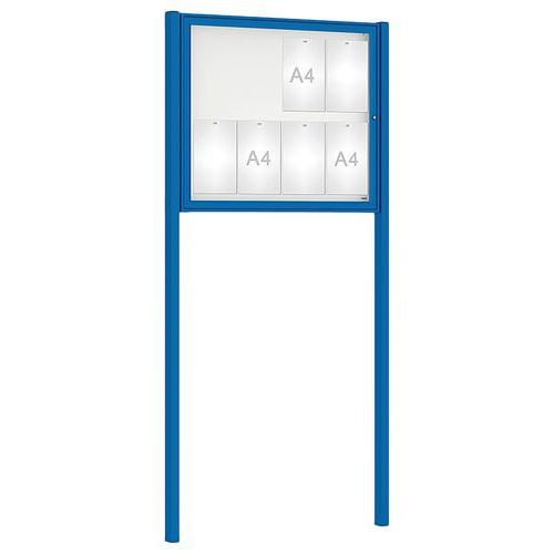 Vitrine Classique poteaux initiaux scellement - Procity