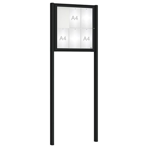 Vitrine Classique poteau complémentaire - Procity