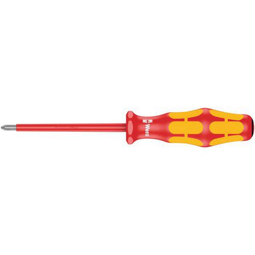 Tournevis isolé VDE vis Pozidriv PZ - 165 i PZ - Wera